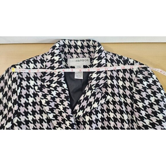 Sag Harbor Jacket/Blasier Womens Size 8 Petite Long Sleeve Multi Color Button - Picture 3 of 7